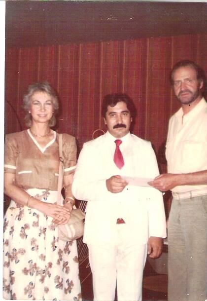 Con el rey Juan Carlos de España en el Hotel Internacional