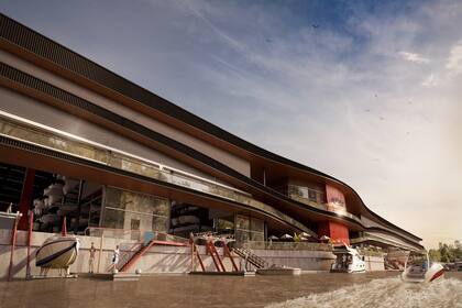 Con el sello de Pininfarina. La marca del estilo italiano: pasión, innovación y pureza de líneas. Una imagen revolucionaria para la guardería náutica más grande del mundo.