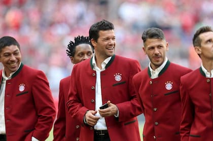 Con Elber y Ballack en el Bayern Munich