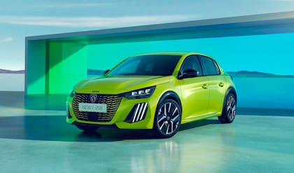 Con este color se presentó al Peugeot E-208, el eléctrico de la gama