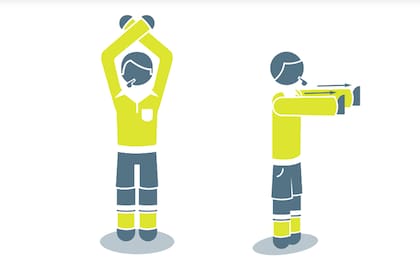 Con estos gestos los árbitros anunciarán el inicio del protocolo para la "Zona exclusiva para capitanes"