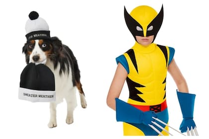 Con estrenos de películas y series como “Beetlejuice” y “Deadpool & Wolverine” causando sensación, es probable que las fiestas estén llenas de disfraces inspirados en esos personajes. (Amazon y Five Below - FotoJet)