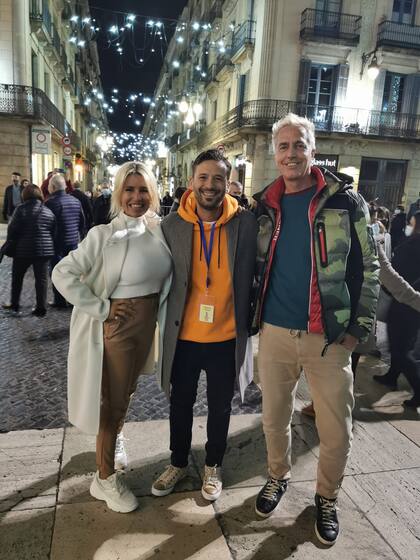 Con Florencia Peña y Marley.