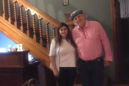 Con Francis Mallman, a quien conoció estudiando, aquí en su hotel de Pergamino.