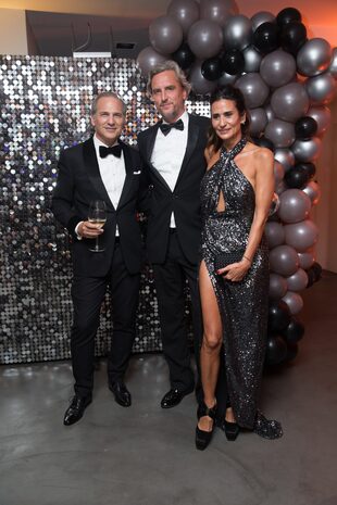 Con Gastón Cami y su novia Mercedes Ocampo.