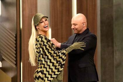 Con Germán Martitegui en MasterChef Celebrity