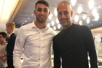 Con Guardiola, que no se ahorró elogios y hasta aseguró que el desembarco de Castellanos en Europa será cuestión de poco tiempo más