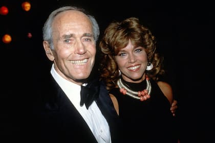 Jane Fonda con su padre, Henry Fonda, poco antes de su muerte