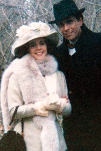 Con Jorge Martínez en La extraña dama (1989)