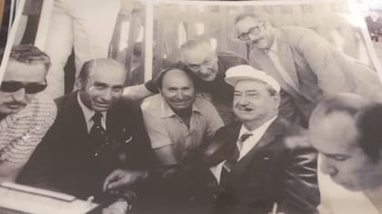 Con Juan Manuel Fangio y Oscar Marimón