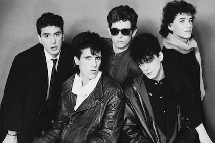 La mejor versión de Los Abuelos de la Nada en los 80: de izquierda a derecha, Polo Corbella, Cachorro López, Andrés Calamaro, Daniel Melingo y Miguel Abuelo