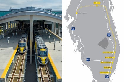 Con la inauguración de la estación de Orlando, la ruta de Brightline en Florida ya cuenta con un total de seis paradas y ahora contempla una futura expansión hacia Tampa
