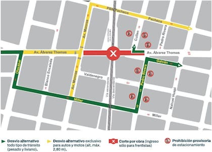 Con la obra, se tuvo que cortar varias calles de la zona (Foto: GCBA)