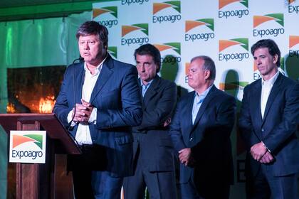 Martín Schvartzman, de LA NACION, durante su discurso