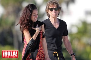 Las fotos de Mick Jagger de vacaciones con su novia Melanie Hamrick, 44 años menor que él