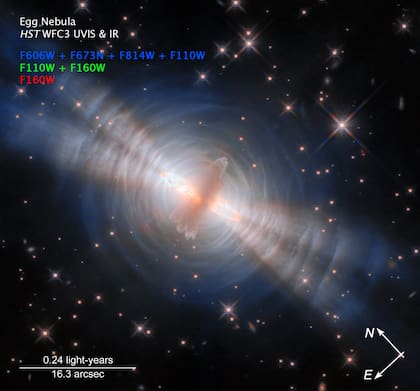 Con los filtros WFC3, consiguieron mostrar longitudes de onda de luz visible e infrarroja
