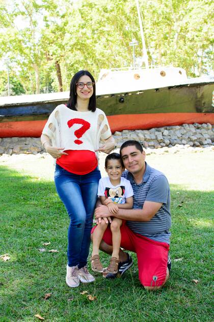 Con Martina -que ahora tiene dos meses- en la panza.