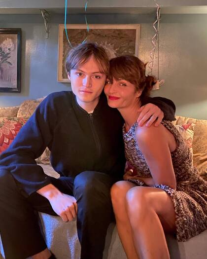 Con Mingus Lucien, el hijo que tuvo con el actor Norman Reedus.