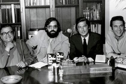 Mario Puzo, Francis Ford Coppola, Robert Evans y Al Ruddy, los responsables de que El padrino llegara a la gran pantalla
