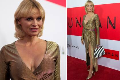 Con otra actitud. Pamela Anderson, por la alfombra roja