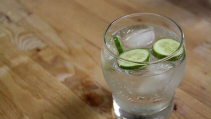 Con rodajitas de pepino, un gin siempre es una buena opción.