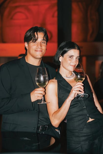 Con Santiago Slapak,
su novio desde hace un año