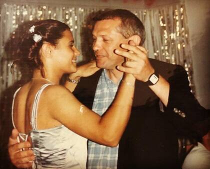 Con su padre