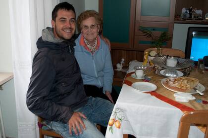 Con su abuela