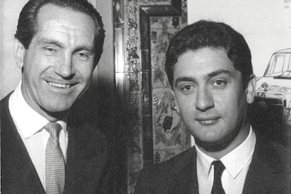 Con su amigo Charly Menditeguy