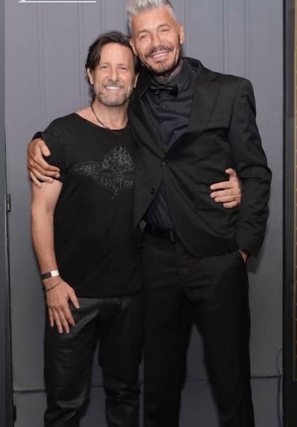 Con su amigo, el odontólogo Santiago Braverman.