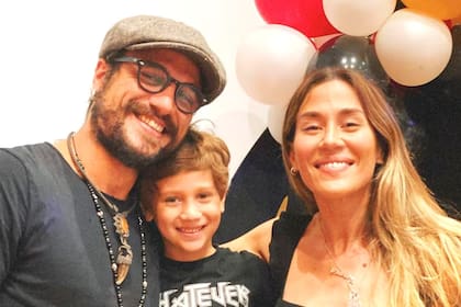Con su ex, Daniel Osvaldo y padre de su hijo Morrison