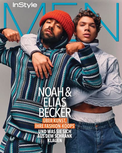 Con su hermano Noah como protagonistas de la tapa de la revista InStyle Men (edición alemana)