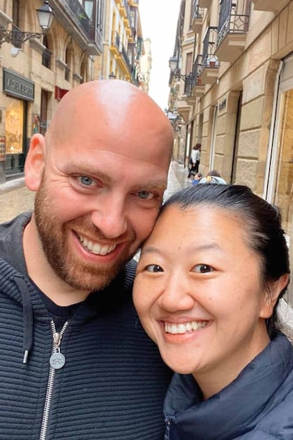 Con su marido, el ingeniero civil francés Dominique Croce, a quien conoció durante un máster en París. "Él es mi roca", nos dice.