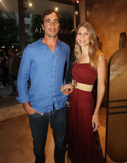 Con su marido, el polista Alejandro Novillo Astrada