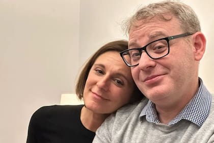 Con su mujer, Patricia Molina