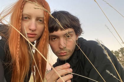 Con su novio Estanislao