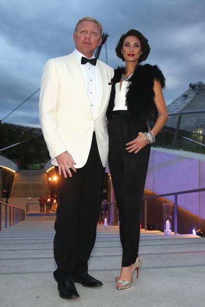 Con su segunda ex mujer, Sharlely Lilly Kerssenberg, madre de su hijo Amadeus.