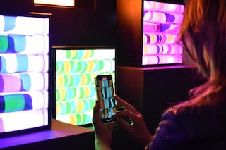 Una pareja de más de ochenta años transforma el Bellas Artes con luz y movimiento