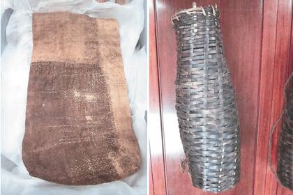 Con sus habilidades para tejer, se pudo fabricar un mochila y trampas para cazar alimento