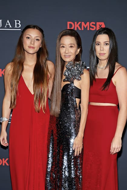 Con sus hijas, Josephine y Cecilia Becker, fruto de su matrimonio con Arthur Becker, de quien se separó en 2012