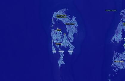 Con un aumento del nivel del mar de más de 60 centímetros, la isla Smith quedaría totalmente tapada por el agua