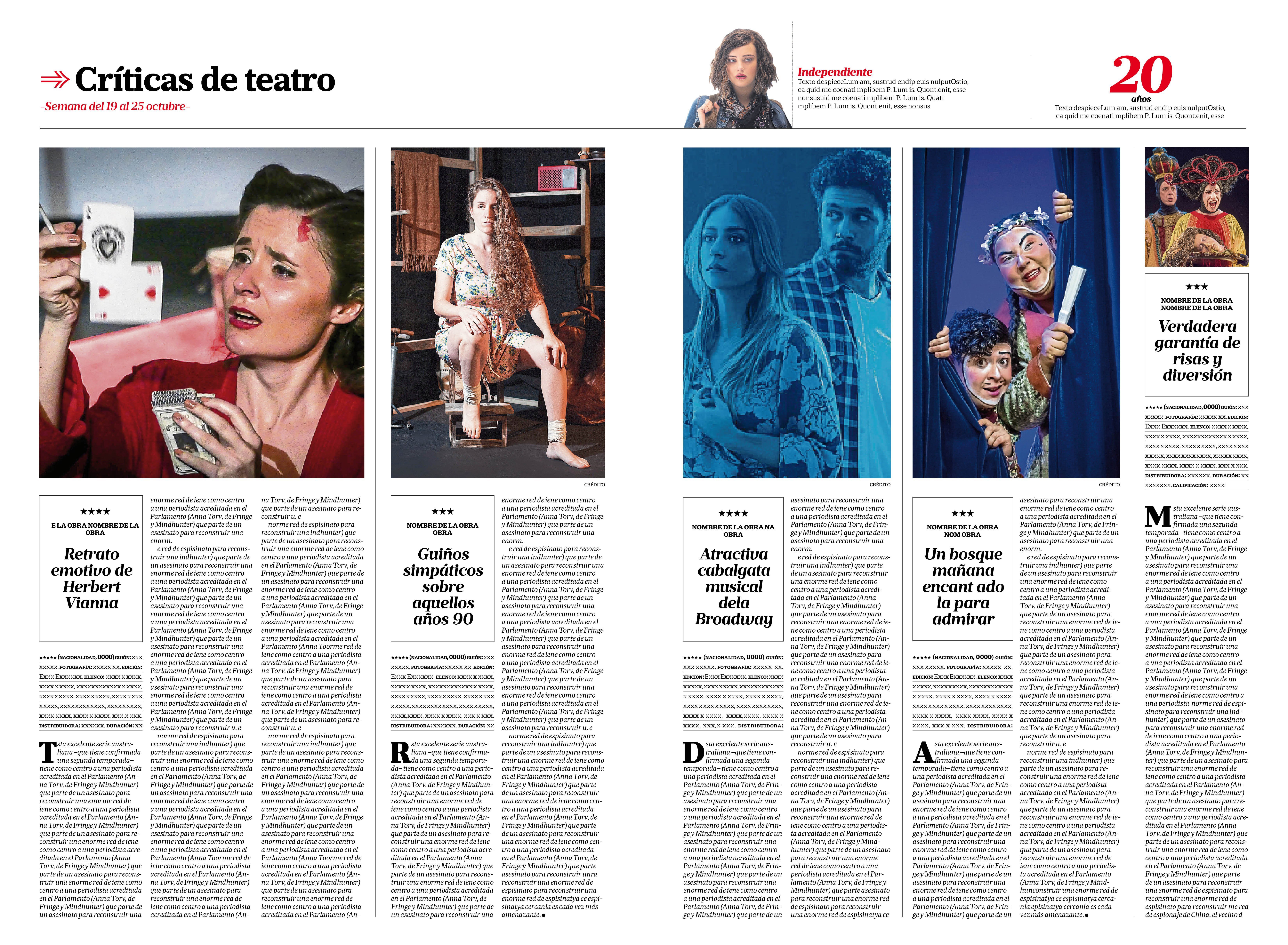 Espectáculos: cambia y multiplica su oferta