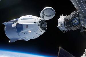 Crew Dragon: mirá en vivo el acople de la nave con la Estación Espacial