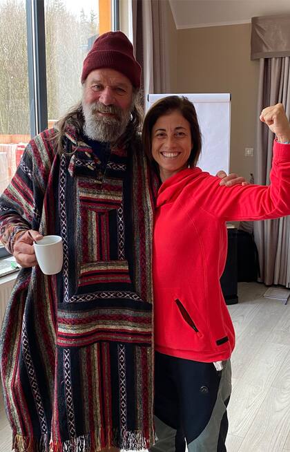 Con Wim Hof.