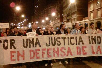 Concentración en la ciudad de Mar del Plata