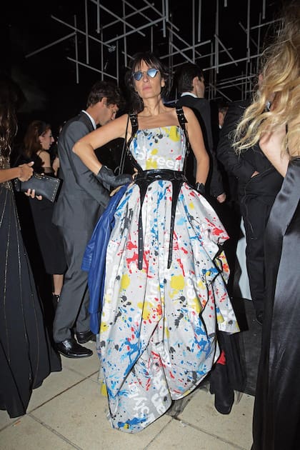 Concepción Blaquier lució un vestido arty, de Verónica de la Canal