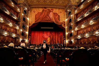 Concierto de la Filarmónica de Buenos Aires en la reapertura del Teatro Colón, tras las restricciones por la pandemia de covid-19