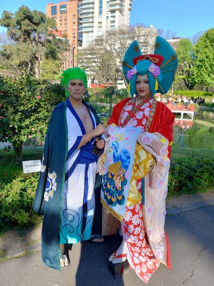 Concurso de cosplay en el Jardín Japonés