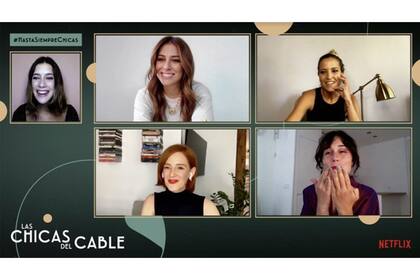 Condicionadas por la pandemia de coronavirus, las protagonistas de "Las Chicas del Cable" se despidieron por videollamada