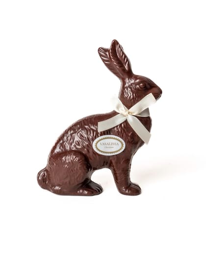 Conejo mediano de chocolate amargo